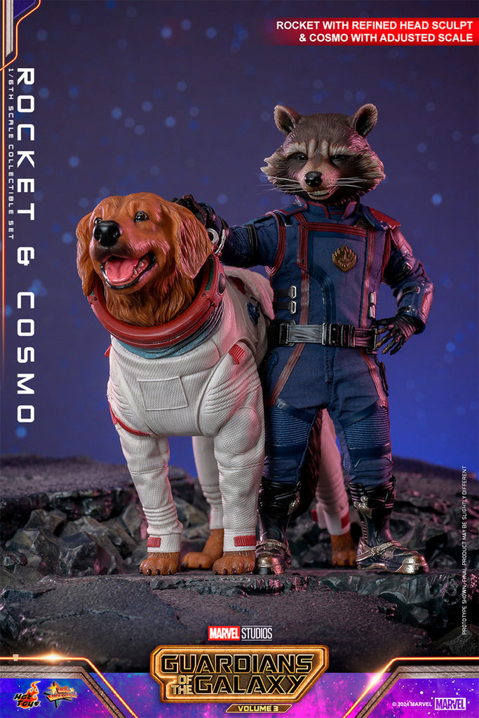 Figura Rocket and Cosmo - Marvel - Sixth Scale - Hot Toys