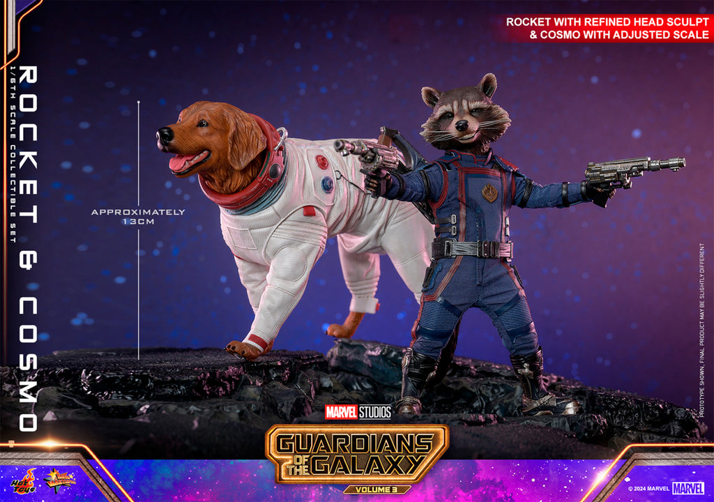 Figura Rocket and Cosmo - Marvel - Sixth Scale - Hot Toys