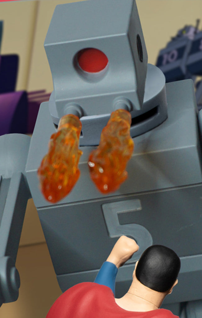 Figura Super Homem The Mechanical Monsters 1941 - DC Comics - Deluxe Boxed Set - Mezco