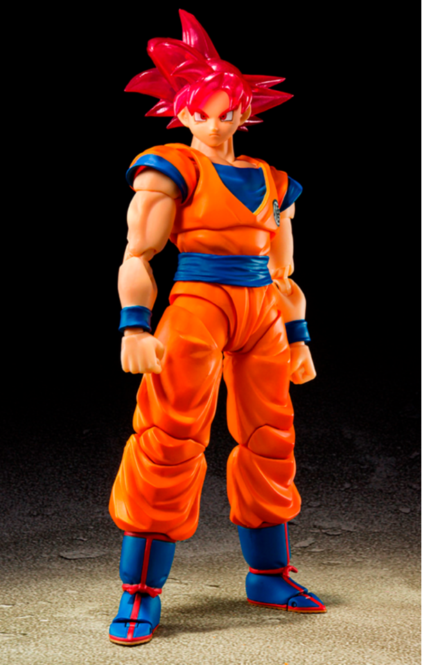 Figura Super Saiyan God Son Goku - Comic Con 2021 - Dragon  Ball - S.H.Figuarts - Bandai