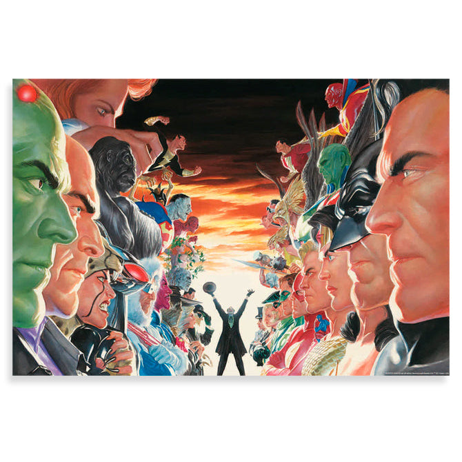 Mini Canvas Absolute Justice: Battle (Sem Moldura) - Iron Fine Art