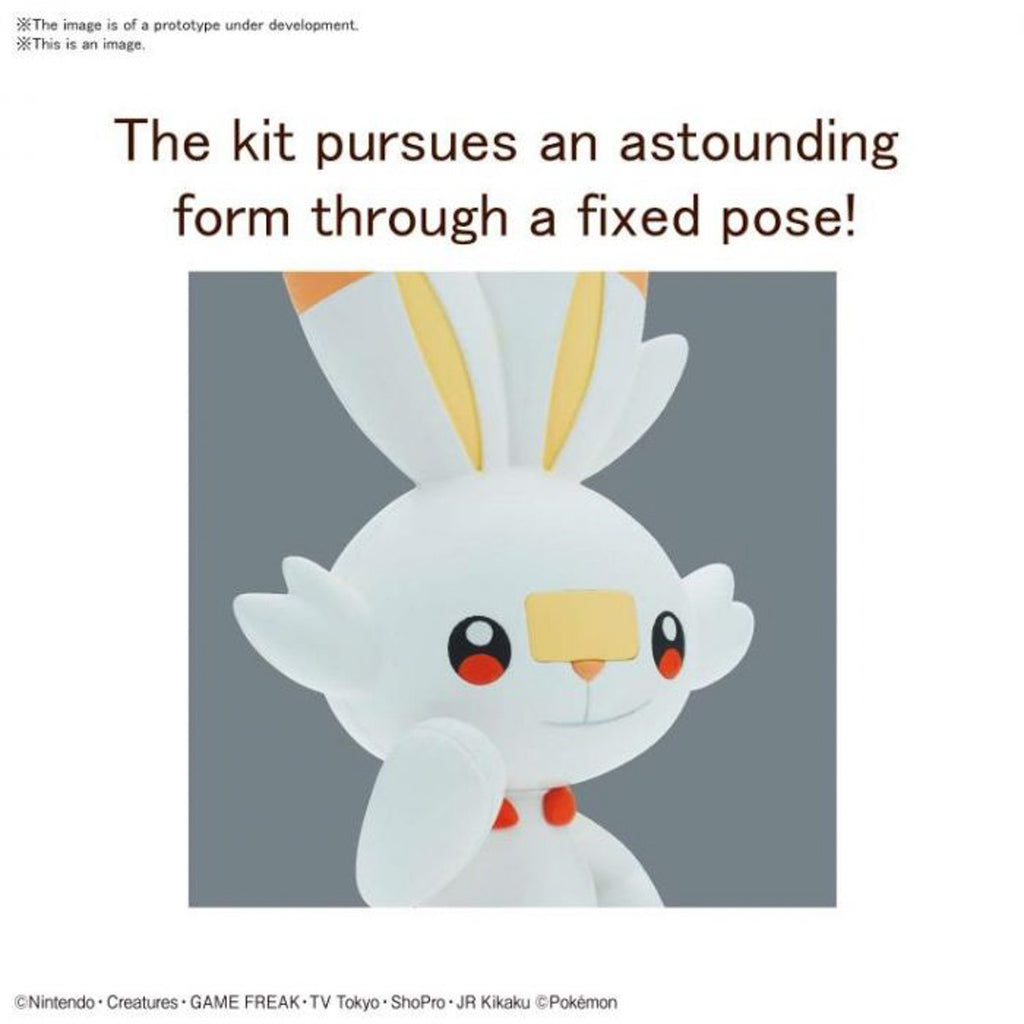 Model Kit Scorbunny - Quick Model Kit - Pokemon - Bandai