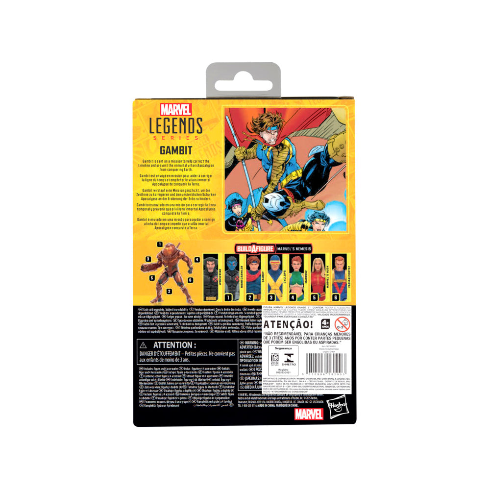 Figura Gambit - Marvel - Marvel Legends Series - Hasbro