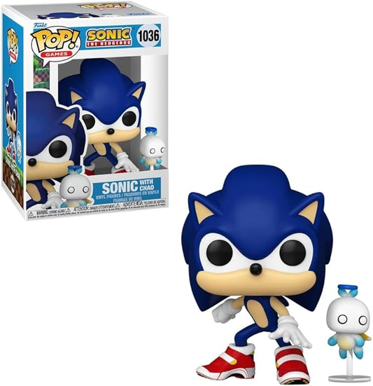 ESTÁTUA SONIC E CHAO 1036 - SONIC THE HEDGEHOG - POP! - FUNKO