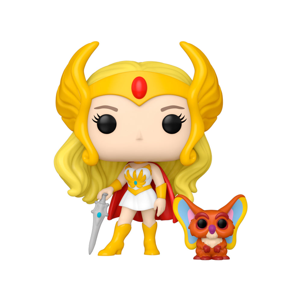 ESTÁTUA SHE-RA E CORUJITO 1800 - SHE-RA 40 ANOS - POP! - FUNKO