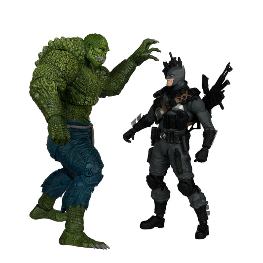 Figura The Grim Knight vs Killer Croc (Dark Multiverse) - DC Comics - 7 Scale - McFarlane