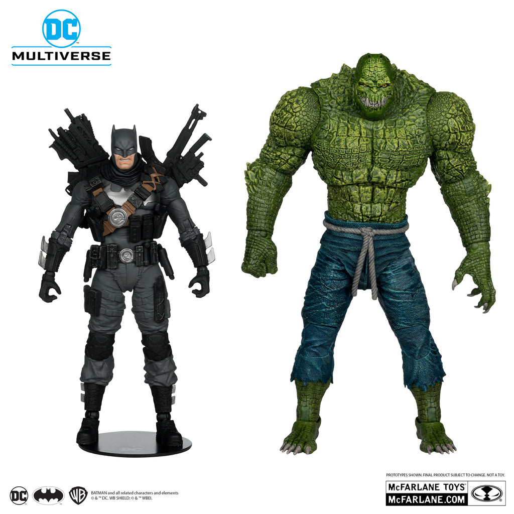 Figura The Grim Knight vs Killer Croc (Dark Multiverse) - DC Comics - 7 Scale - McFarlane