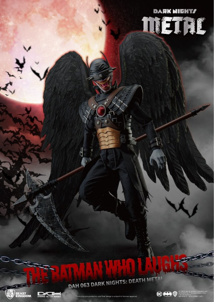 Estátua Batman que Ri - Dark Nights Death Metal - Dynamic Action Heroes - Beast Kingdom