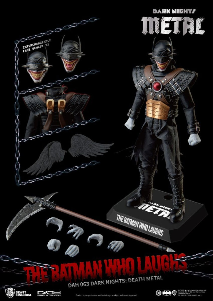 Estátua Batman que Ri - Dark Nights Death Metal - Dynamic Action Heroes - Beast Kingdom