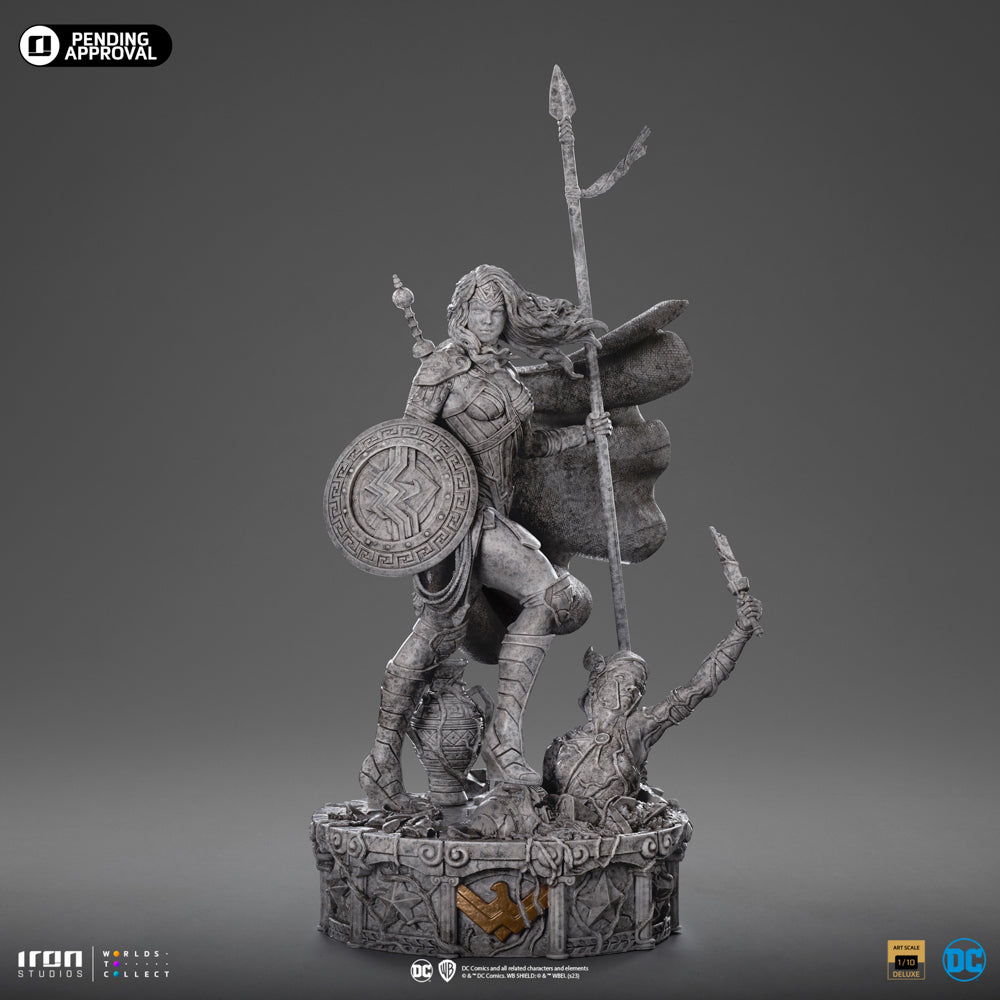 Estátua Mulher Maravilha Unleashed Marble Ver- DC Comics - Art Scale 1/10 - Iron Studios