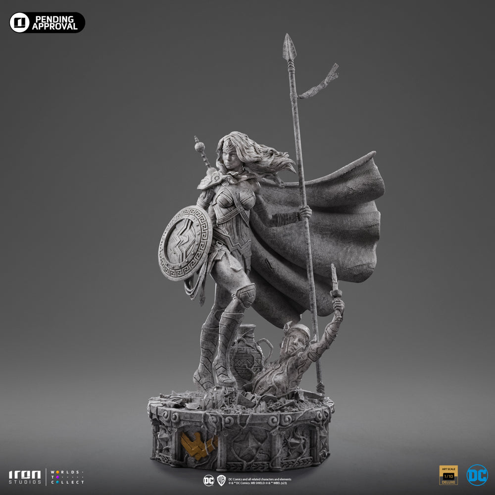 Estátua Mulher Maravilha Unleashed Marble Ver- DC Comics - Art Scale 1/10 - Iron Studios
