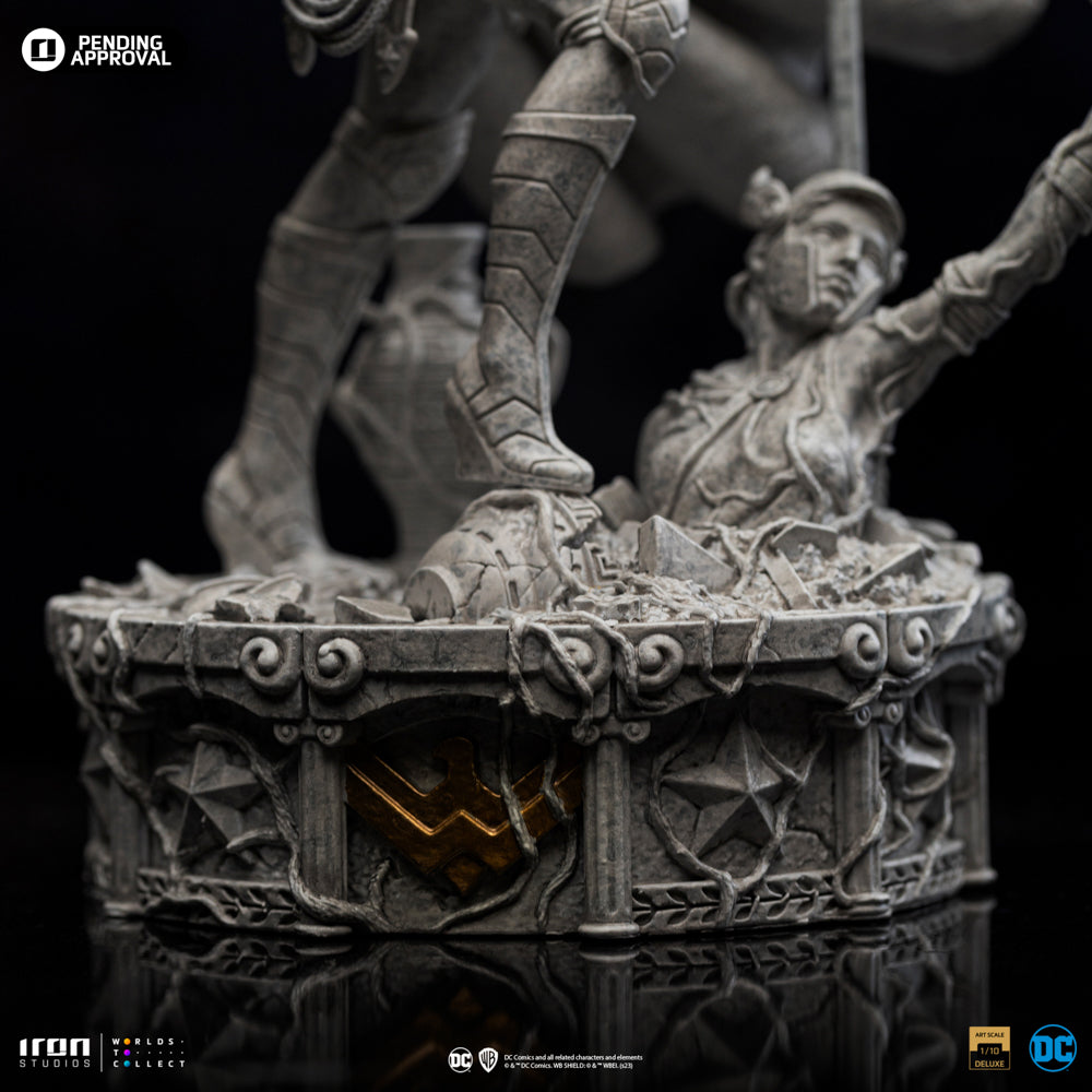 Estátua Mulher Maravilha Unleashed Marble Ver- DC Comics - Art Scale 1/10 - Iron Studios