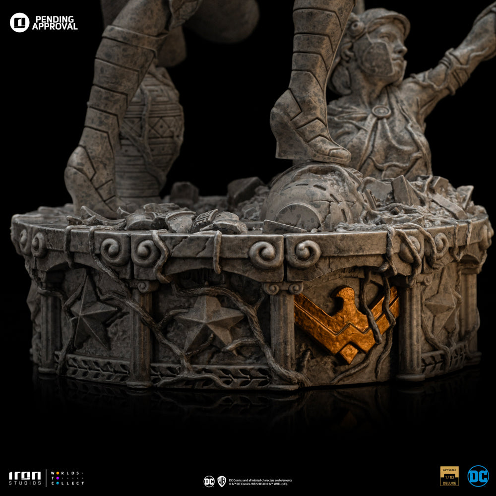 Estátua Mulher Maravilha Unleashed Marble Ver- DC Comics - Art Scale 1/10 - Iron Studios