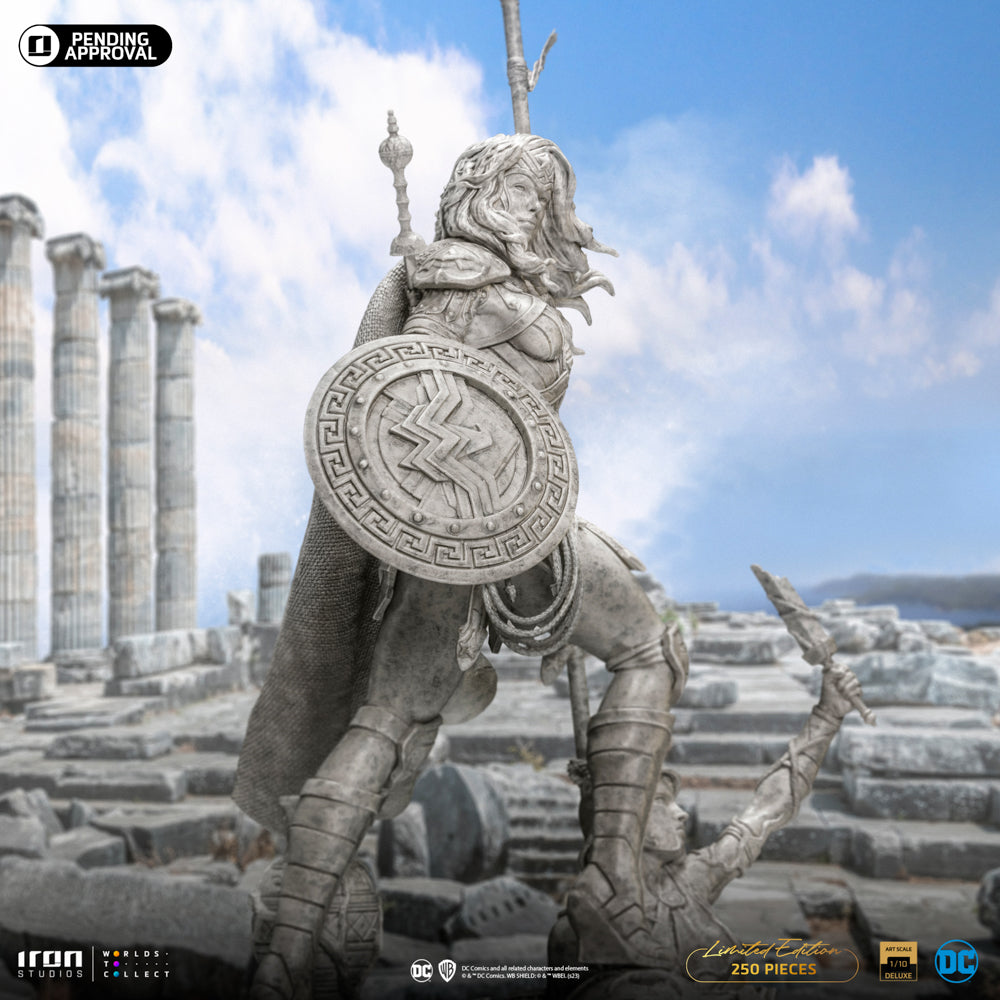 Estátua Mulher Maravilha Unleashed Marble Ver- DC Comics - Art Scale 1/10 - Iron Studios