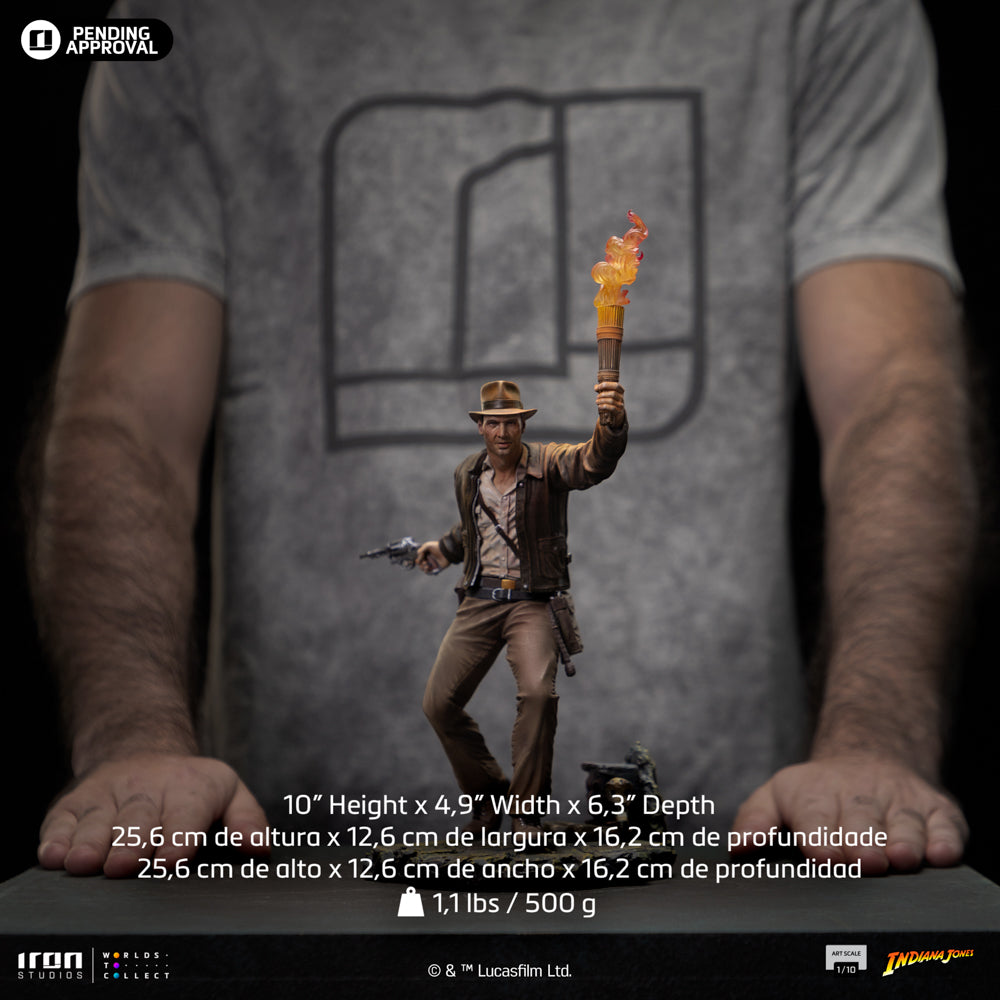 Estátua Indiana Jones - Indiana Jones - Art Scale 1/10 - Iron Studios