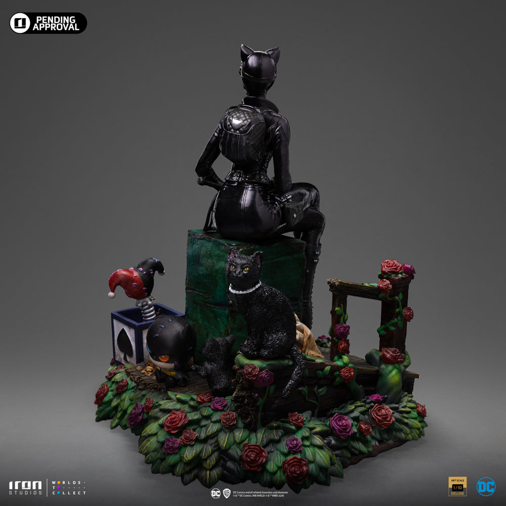 Estátua Mulher Gato Deluxe Gotham City Sirens - DC Comics - Art Scale 1/10 - Iron Studios