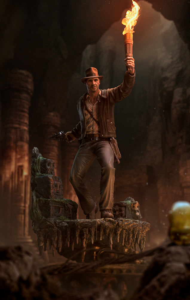 Estátua Indiana Jones Deluxe - Indiana Jones - Art Scale 1/10 - Iron Studios