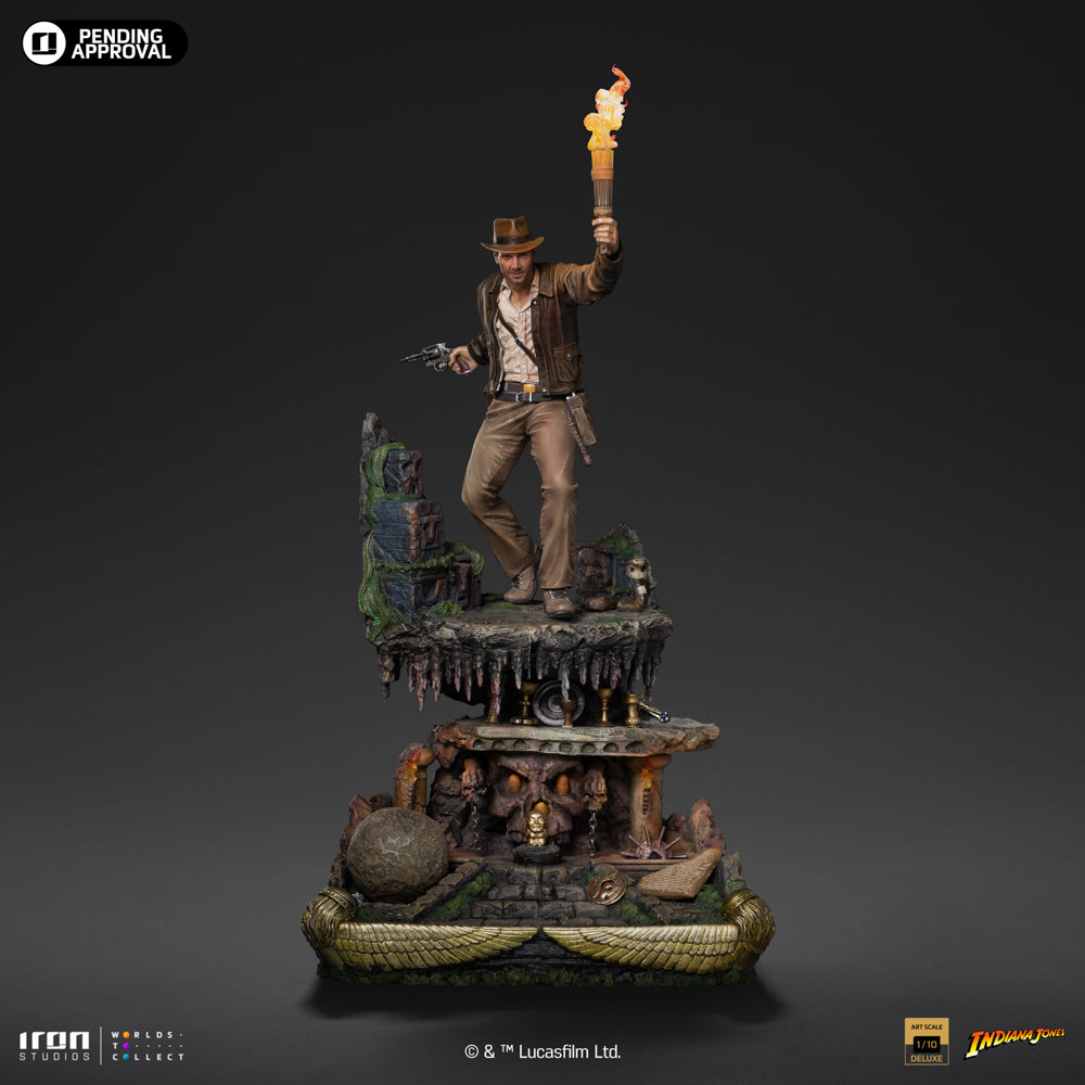 Estátua Indiana Jones Deluxe - Indiana Jones - Art Scale 1/10 - Iron Studios