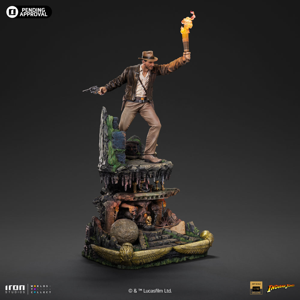 Estátua Indiana Jones Deluxe - Indiana Jones - Art Scale 1/10 - Iron Studios