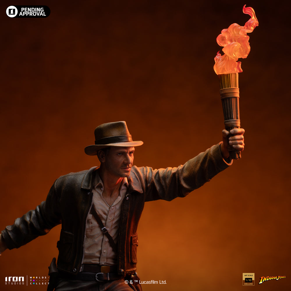 Estátua Indiana Jones Deluxe - Indiana Jones - Art Scale 1/10 - Iron Studios