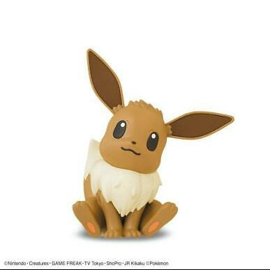 Model Kit - Eevee Sitting Pose - Pokemon - Quick Model Kit - Bandai