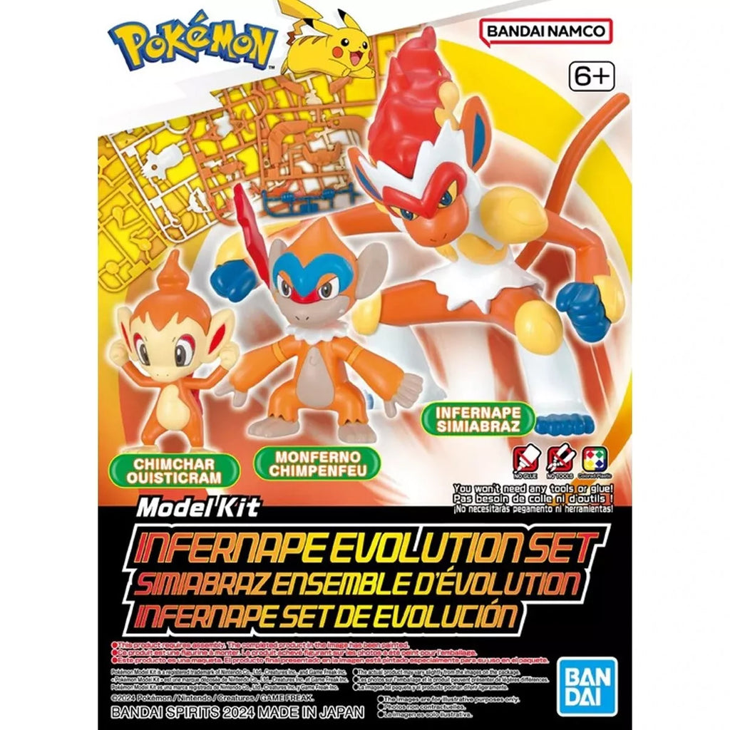 Figura Infernape - Pokemon - Evolution Set - Bandai