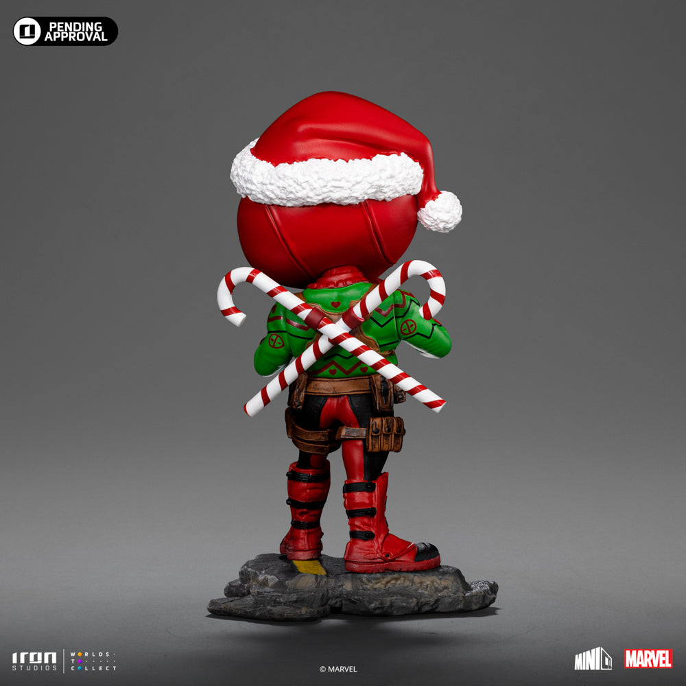 Estátua Deadpool Holidays Ver - Marvel Comics - MiniCo - Iron Studios