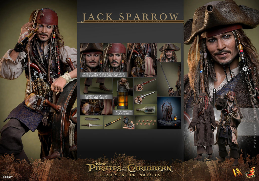 Jack Sparrow Deluxe - Pirates of the Caribbean: Dead Men Tell No Tales. - Sixth Scale - Hot Toys