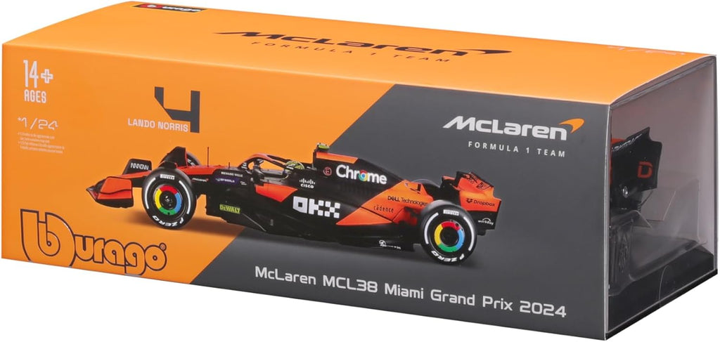 F-1 2024 MCLAREN MCL38 4 NORRIS COM BONECO - 1/24 - Burago