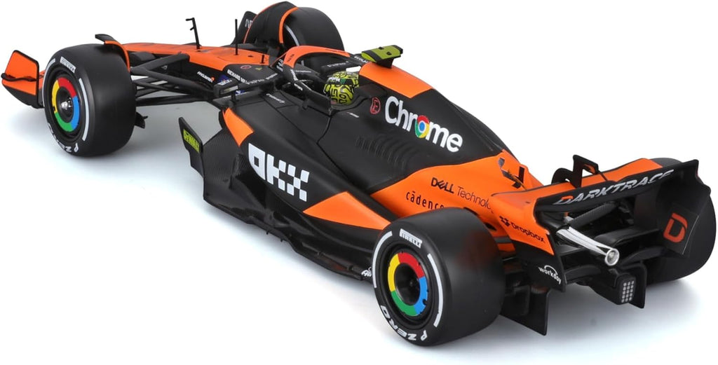 F-1 MCLAREN RACING MCL38 2024 NORRIS 4 COM PILOTO (SENNA) - 1/43 - Burago