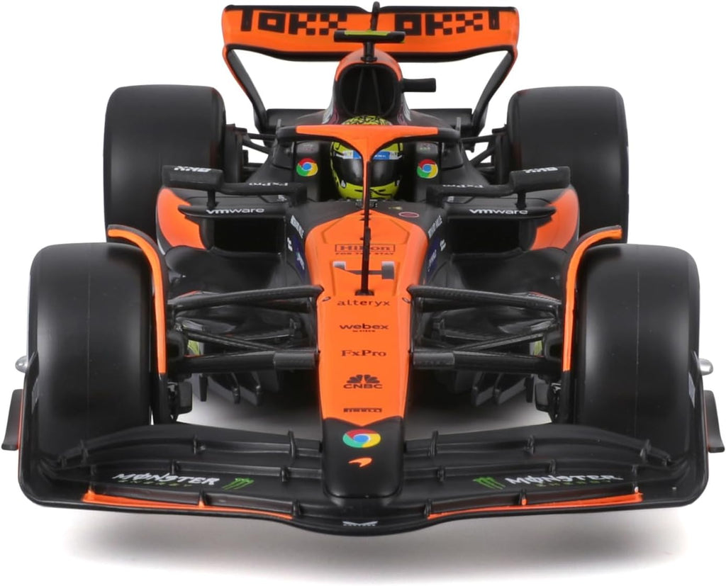 F-1 MCLAREN RACING MCL38 2024 NORRIS 4 COM PILOTO (SENNA) - 1/43 - Burago