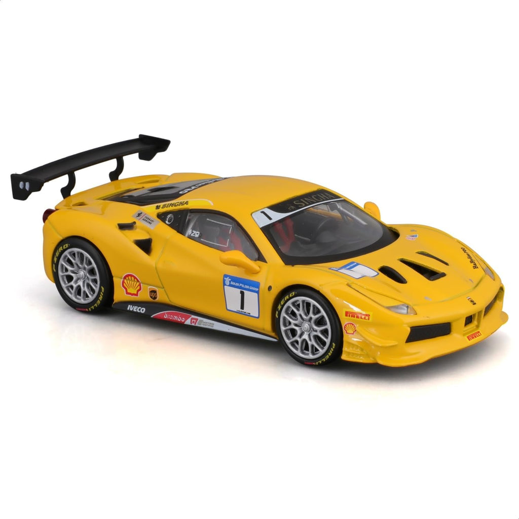 FERRARI 488 CHALLENGE RACING - 1/43 - Burago