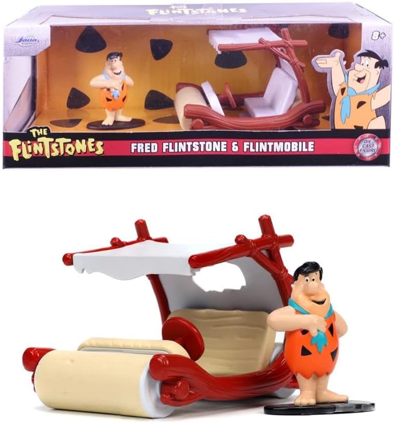 Figura Flintmobile com Fred - Flintstones - 1/32 Scale - Jada Toys