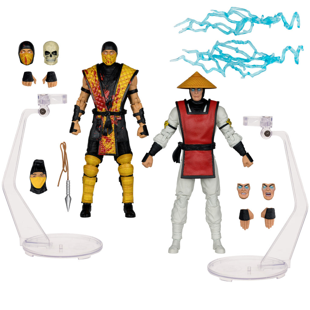 Figuras Scorpion vs Raiden – Mortal Kombat Klassics – 2PK – McFarlane