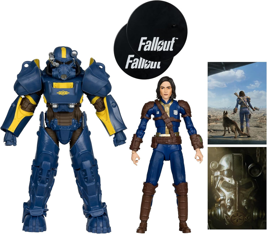 Figuras T-60 Vault Tec & Sole Survivor – Fallout 76 – 7” Figure 2PK – McFarlane
