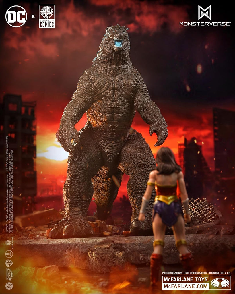 Figura Wonder Woman vs Atomic Blast Godzilla – Justice League x Monsterverse – 2PK – McFarlane