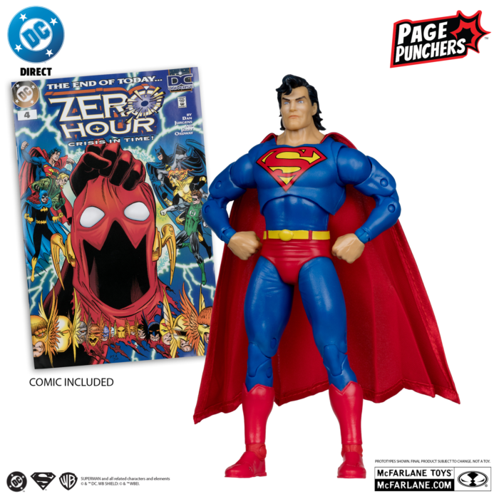 Figura Superman (Zero Hour) – DC Direct – 7” Figure with Comic WV10 – McFarlane