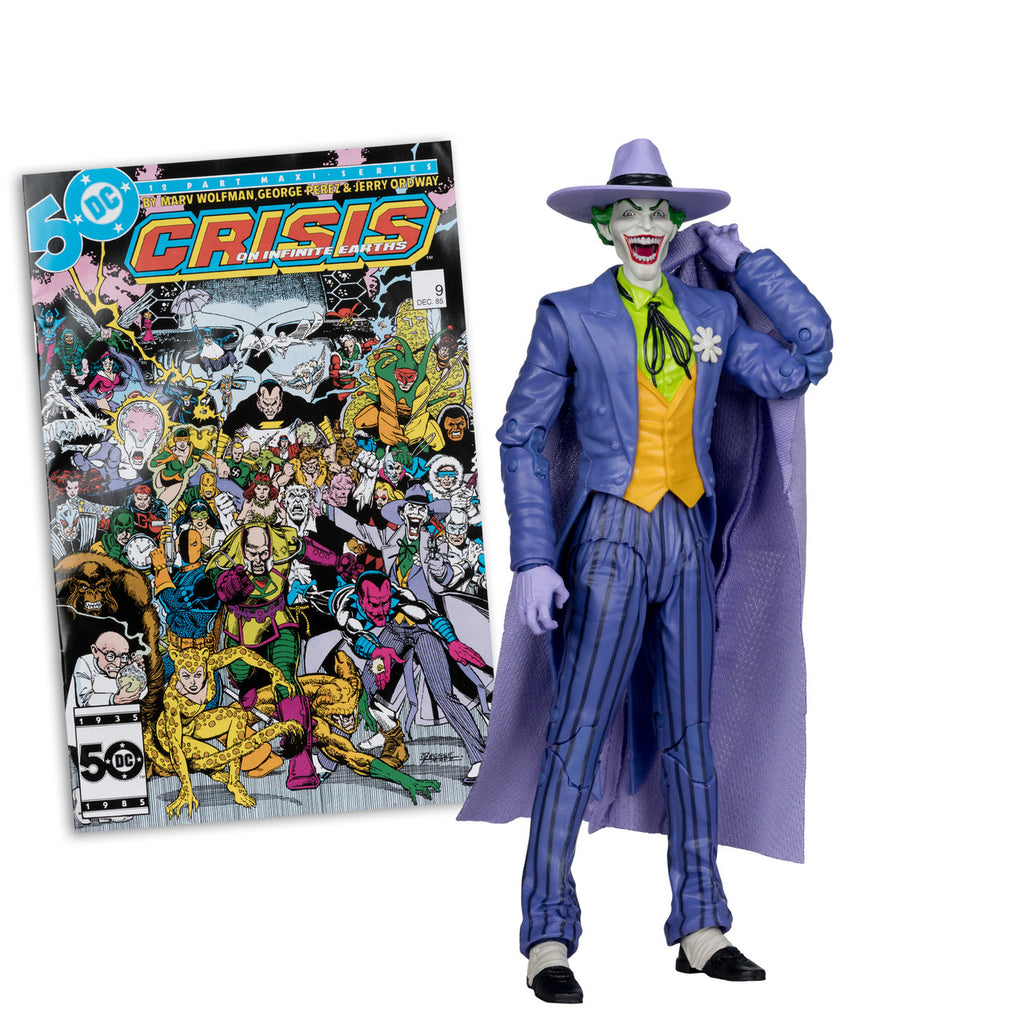 Figura The Joker (Crisis on Infinite Earths) – DC Direct – 7” Figure with Comic WV10 – McFarlane
