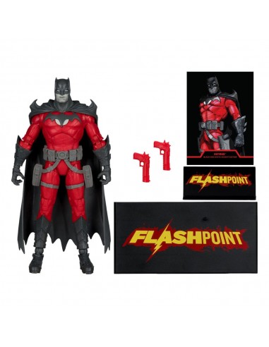Figura Batman (Flashpoint)(B&W with Accent)(Gold Label) – DC Multiverse – 7” Scale – McFarlane