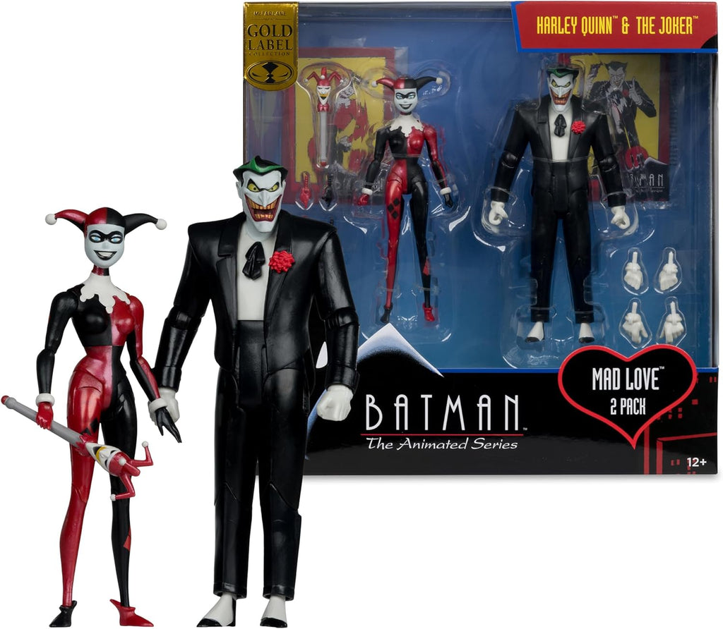 Figura Harley Quinn & The Joker (Mad Love)(Gold Label) – Batman: The Animated Series (Comic) – DC Direct – McFarlane