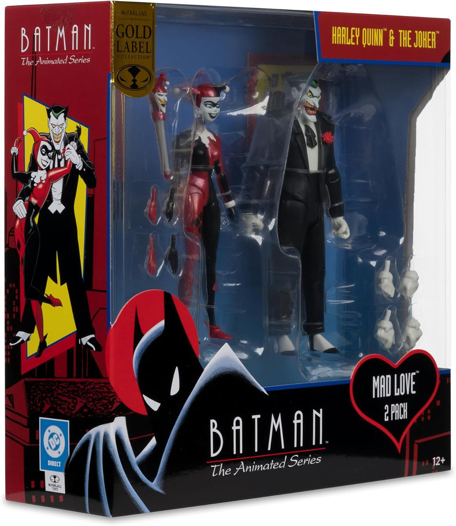 Figura Harley Quinn & The Joker (Mad Love)(Gold Label) – Batman: The Animated Series (Comic) – DC Direct – McFarlane