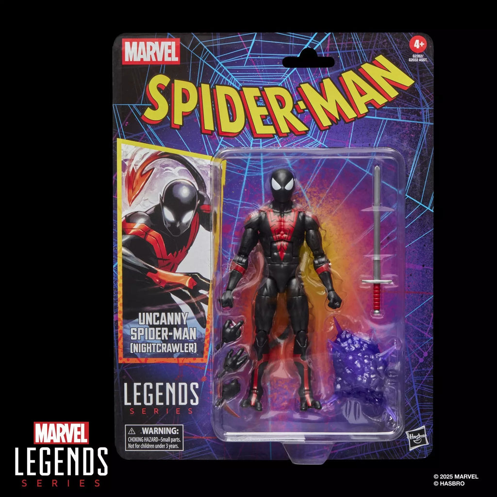 Figura Uncanny Spider-Man (Nightcrawler) - Marvel Legends Series - Retro Collection - Hasbro