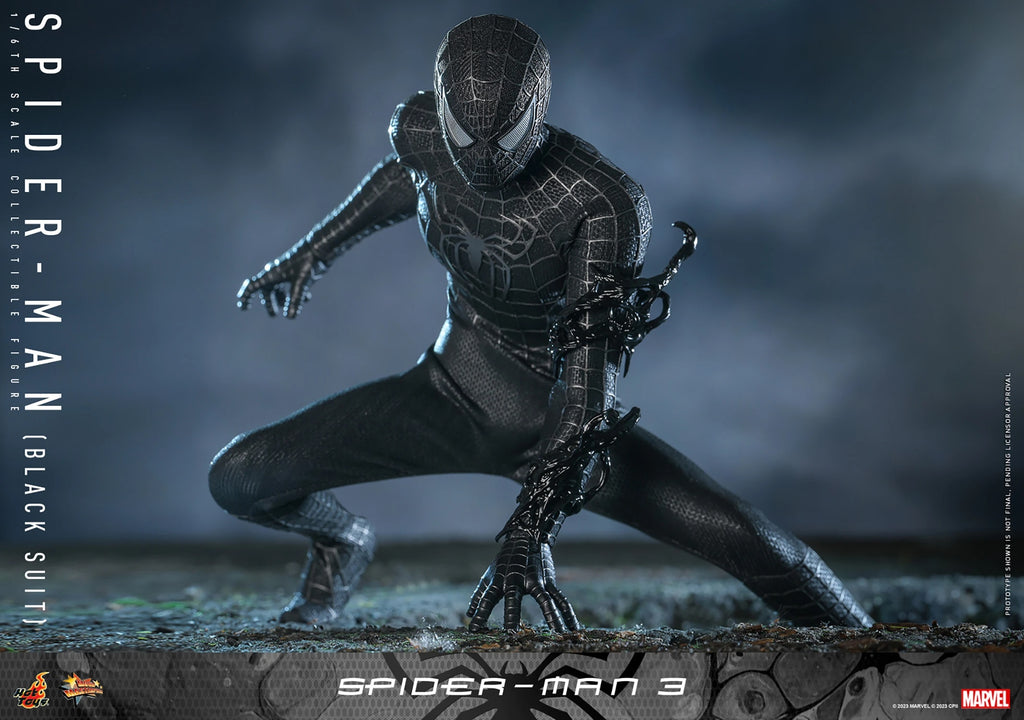 Figura Spider-Man (Black Suit) Deluxe – Spider-Man 3 – Sixth Scale – Hot Toys