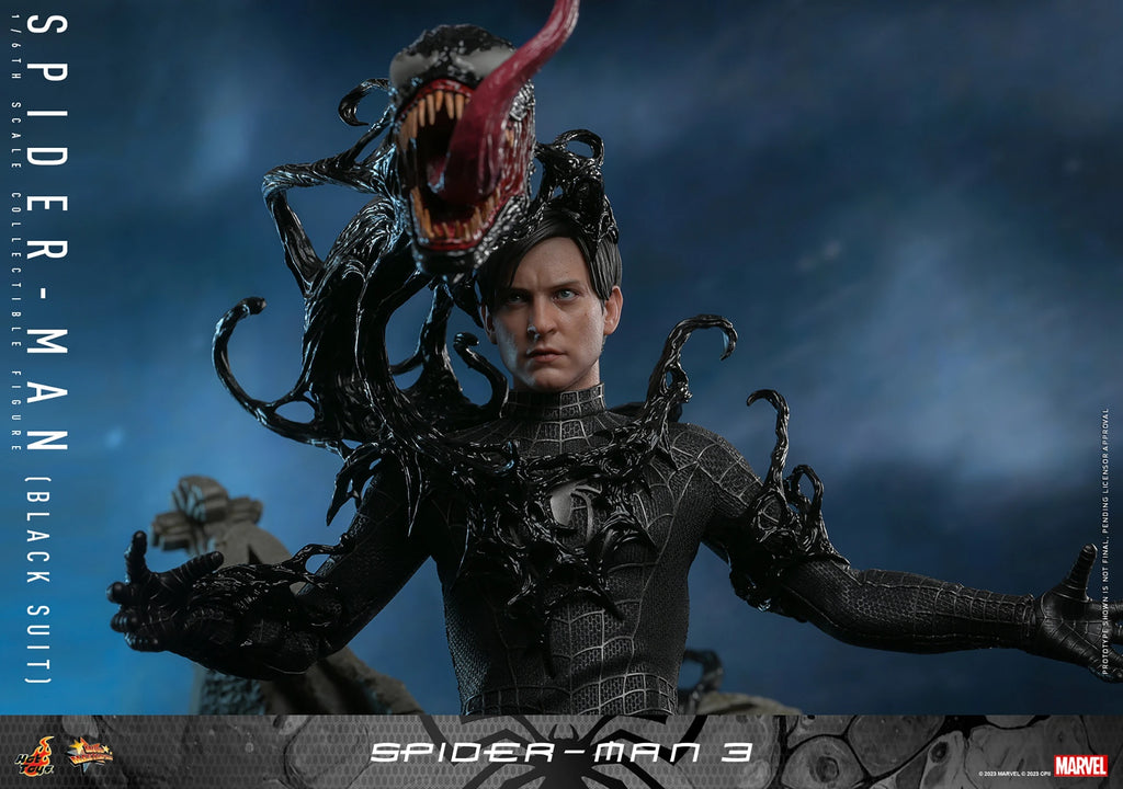 Figura Spider-Man (Black Suit) Deluxe – Spider-Man 3 – Sixth Scale – Hot Toys