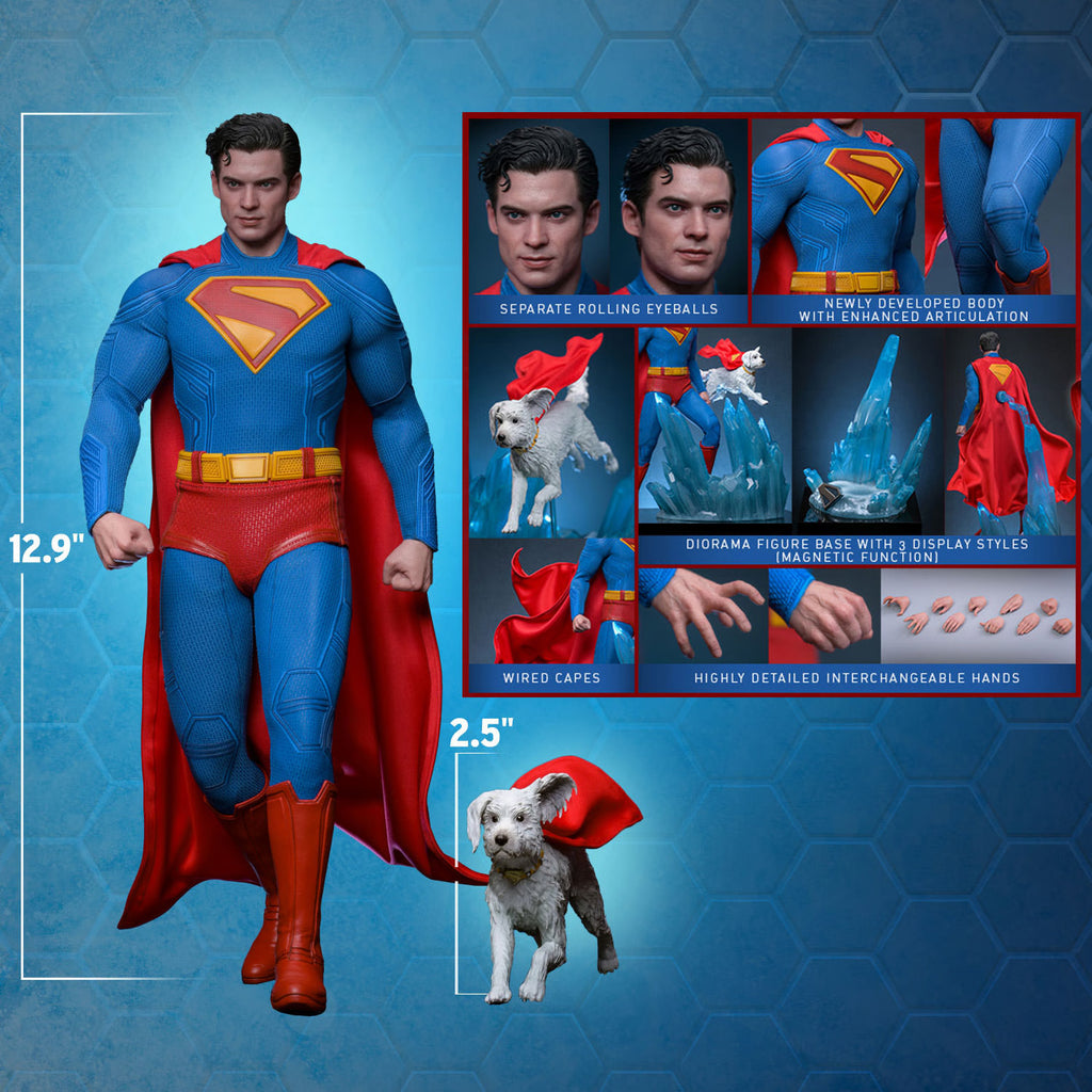 Figura Superman and Krypto - Superman - 1/6 Scale - Hot Toys