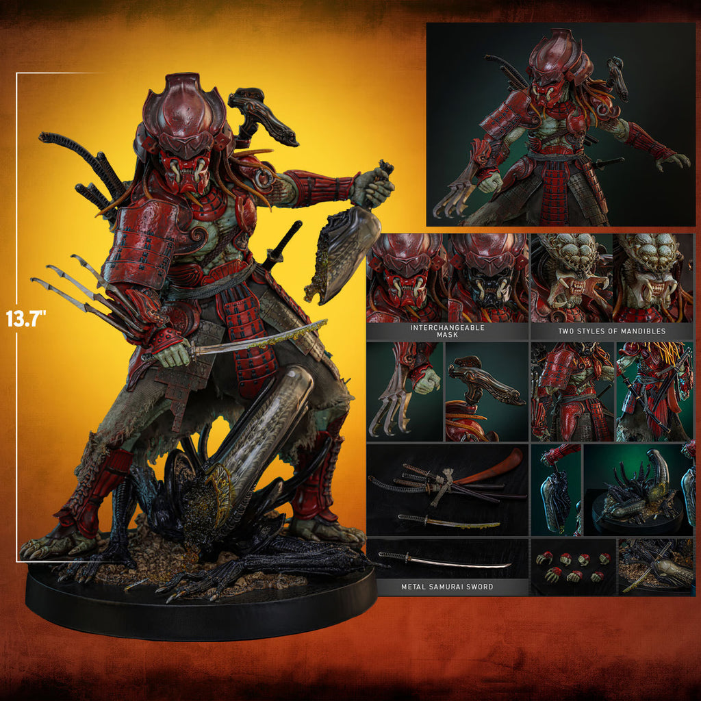 Estátua Akaoni Samurai Predator - Alien vs Predator - 1/6 Scale - Hot Toys