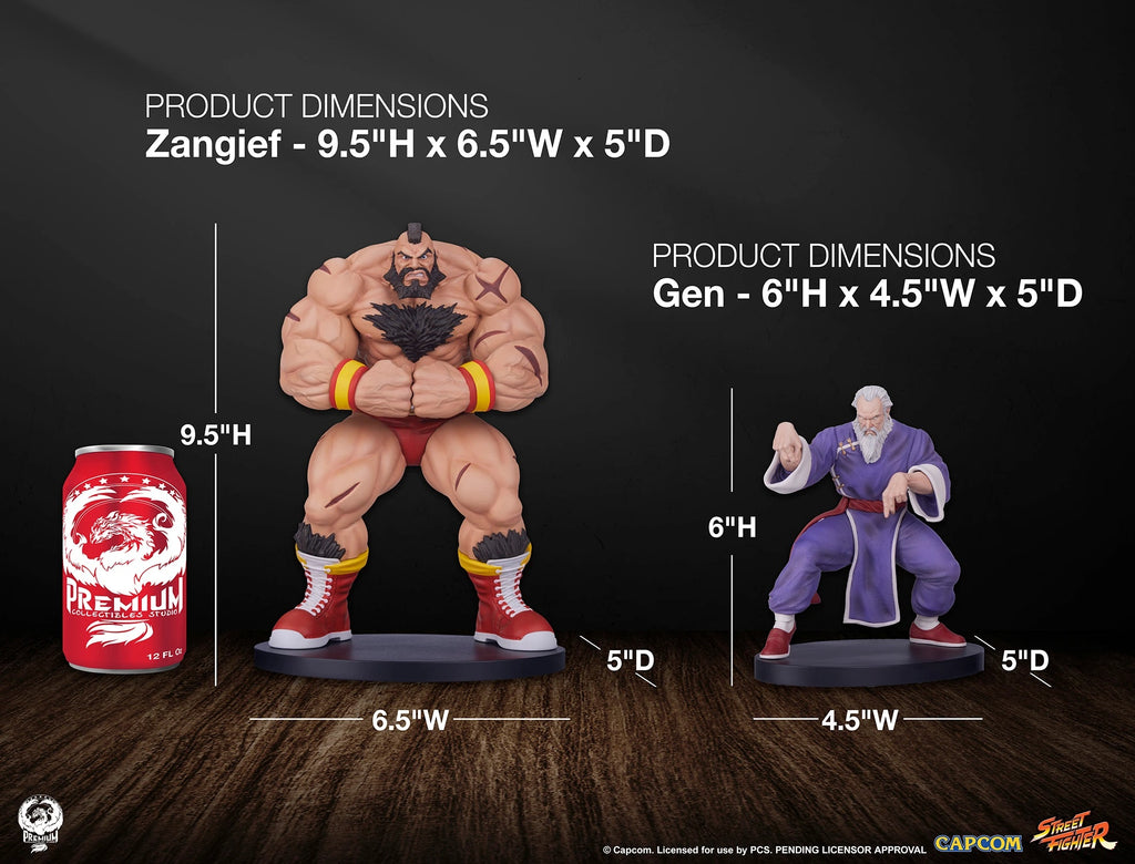 Estátua Zangief & Gen - Street Fighter - Escala 1/10 Collectible Set - PCS