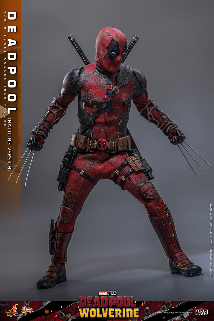 Figura Deadpool (Battling Version) - Deadpool & Wolverine - 1/6 Scale - Hot Toys