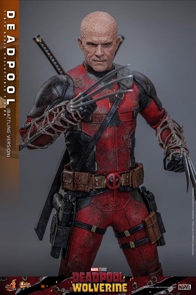 Figura Deadpool (Battling Version) - Deadpool & Wolverine - 1/6 Scale - Hot Toys