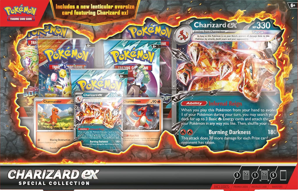Coleção Especial Charizard ex - Inglês - Pokémon Tcg - Galápagos